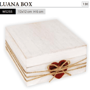 Caja Madera Corazón.