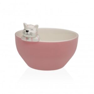 Bowl gato rosa.