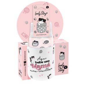 Set taza y calcetines mamá